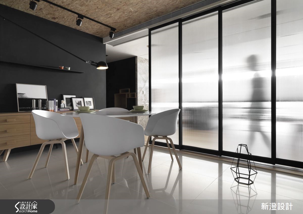 以愜意自在的北歐風格為設計概念，並利用黑、灰、白等